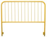 Bariera chodnikowa U-11a szczeblinkowa | do wkopania, wbetonowania, żółta - Balustrady i poręcze